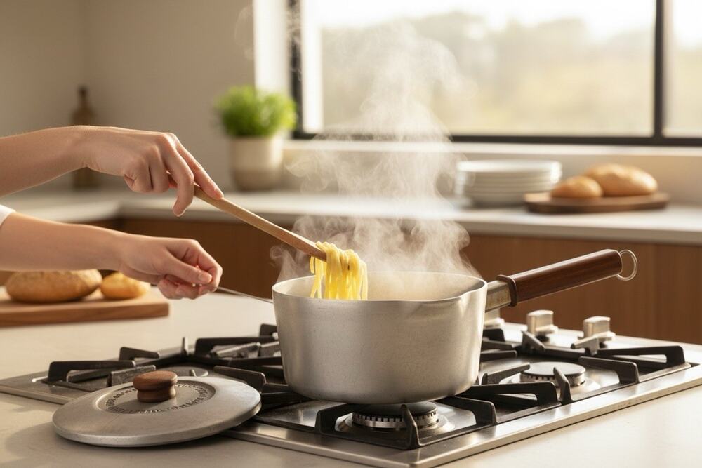 Magnalite GHC Country Collection 3 Quart Saucepan W/Lid 5683 Wood Handle
